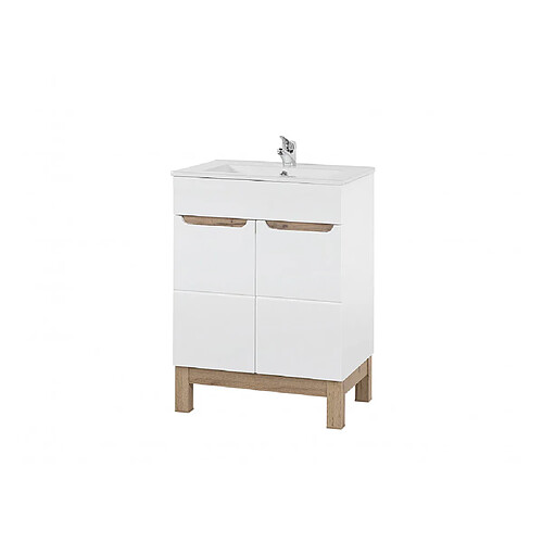 Ac-Deco Ensemble sous-vasque + vasque - Blanc - 60 cm - Bali