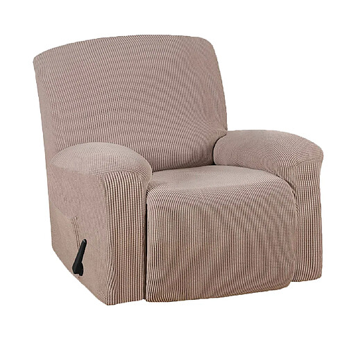 Housse De Canapé Inclinable élastique 1pc Housse De Fauteuil Souple Antidérapante Beige