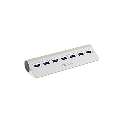 Hub USB CoolBox COO-HU7ALU3 Aluminium (7 Ports)