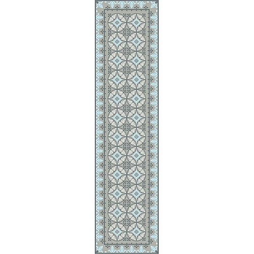 Alter Chemin de cuisine, 100% Made in Italy, Tapis résistant aux taches avec impression numérique, Tapis antidérapant et lavable, Motif géométrique - Diletta, cm 100x52