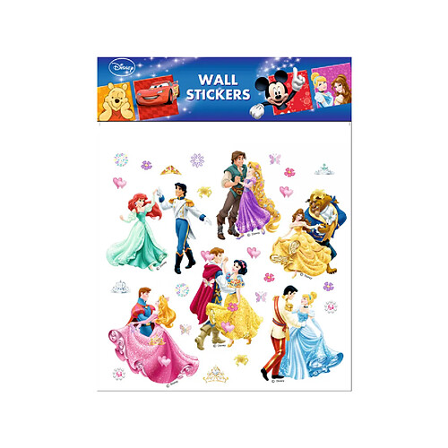 Stickers Les princesses et leurs princes Disney - petit modèle