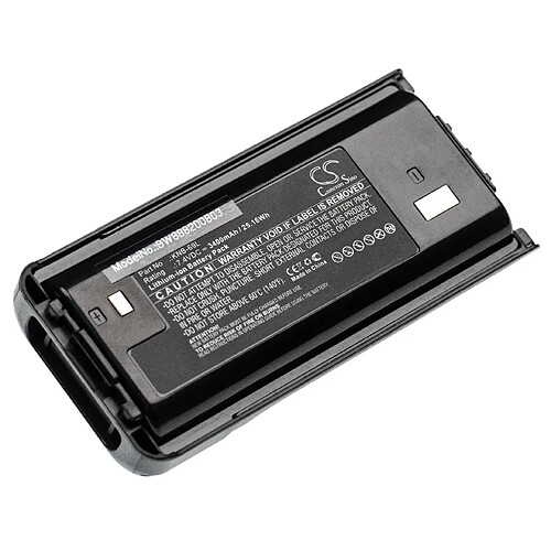 vhbw batterie compatible avec Kenwood TK-2402V16P, TK-3200, TK-3202, TK-3302, TK-3312, TK-3400, TK-3400UP2 radio talkie-walkie (3400mAh, 7.4V, Li-Ion)