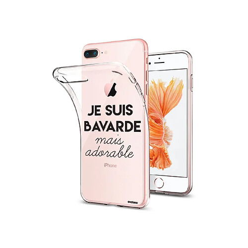 Coque iPhone 7 Plus / 8 Plus souple transparente Bavarde Mais Adorable Motif Ecriture Tendance Evetane.