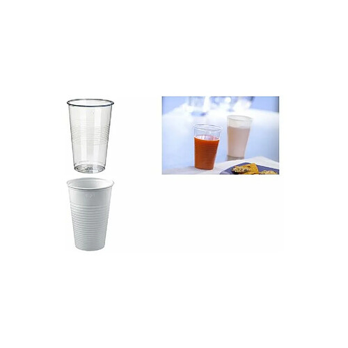 STARPAK Gobelet en plastique PP, 0,2 l, 100 pièces, blanc ()