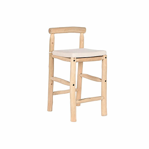 Tabouret DKD Home Decor Naturel Teck 50 x 50 x 102 cm