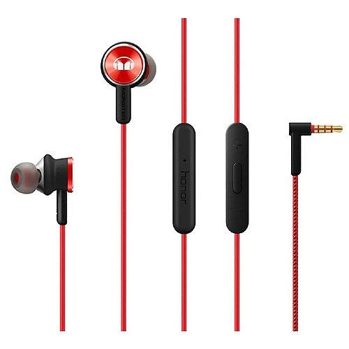 Universal Pour Huawei Honor Monster Casque 2 AM17 Huawei Honor 9 Mate 8/9 P10 Xiaomi casque avec contrôle MIC rouge