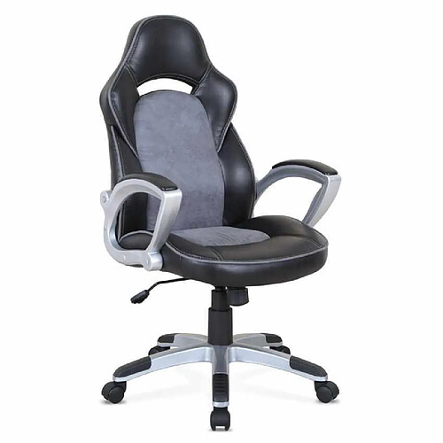 Franchi Chaise de bureau sportive fauteuil gamer ergonomique simili cuir Evolution