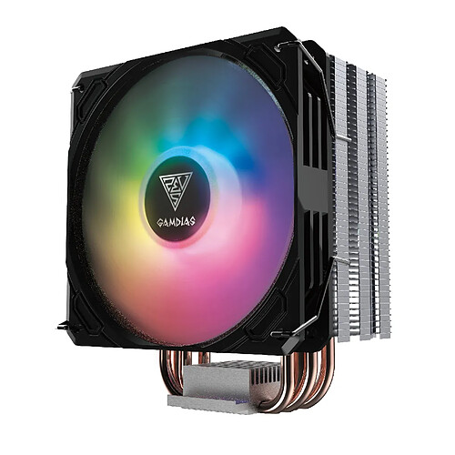 GAMDIAS Ventilateur processeur Boreas E1-410 RGB (Noir)