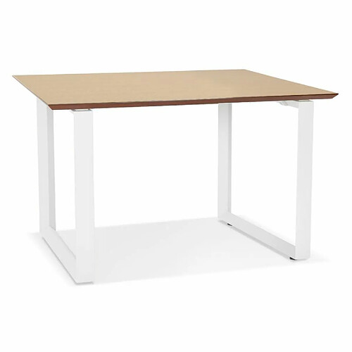 Paris Prix Bureau Design Ribaila 130cm Naturel & Blanc