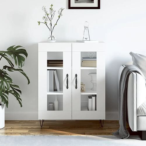 Maison Chic Buffet,Meuble de Rangement,commode pour salon,Cuisine blanc 69,5x34x90 cm bois d'ingénierie -MN73667