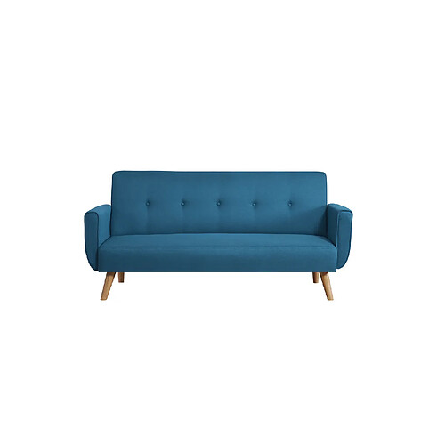 Concept Usine Canapé scandinave convertible 3 places bleu canard MALMO