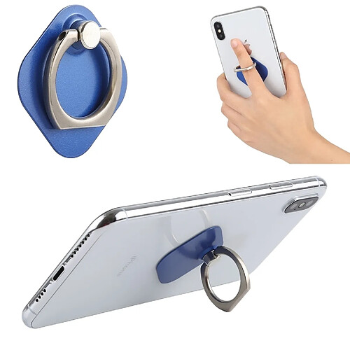 Wewoo Anneau porte-téléphone en métal pour iPad, iPhone, Galaxy, Huawei, Xiaomi, LG, HTC et autres téléphones intelligents (bleu)