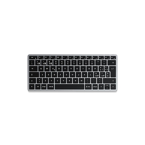 Satechi Slim X1 clavier Bluetooth QWERTY Italien Noir, Gris