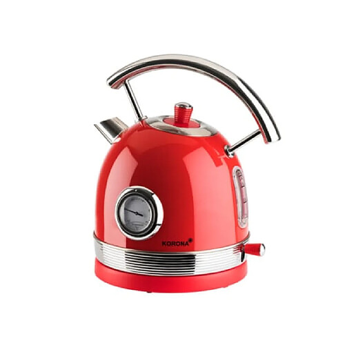 Korona 20667 Bouilloire Arrêt Automatique 1.8L 2200W Acier Inoxydable Rouge