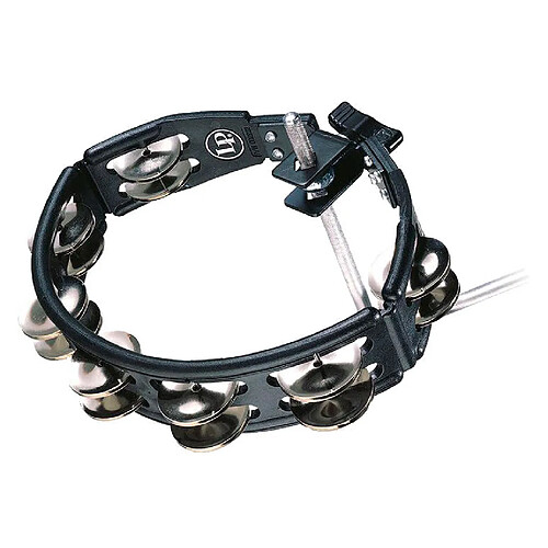 Cyclops Jingle Tambourine Steel Jingles Black Mountable LP160 Latin Percussion