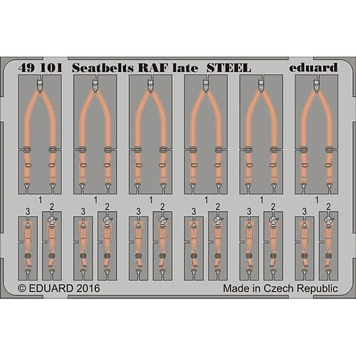 Seatbelts RAF late STEEL - 1:48e - Eduard Accessories