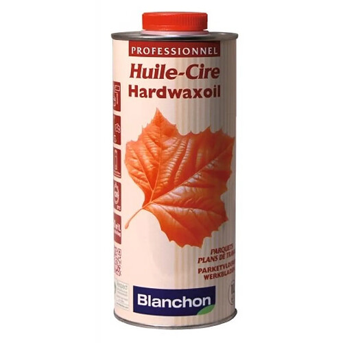 Blanchon Huile cire de protection et décoration teinte blanc bidon de 1 litre