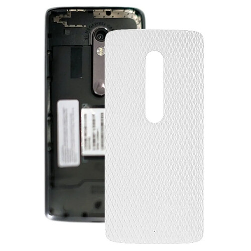 Wewoo Coque Arrière Batterie pour Motorola Moto X Play XT1561 XT1562 Blanc