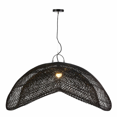 Suspension Thai Natura Noir Rotin 110 x 55 x 90 cm