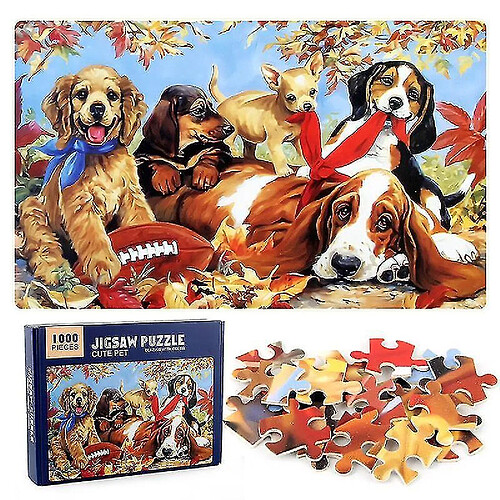 Universal 1000 pièces d'animaux mignons puzzle puzzle jeu de décompression