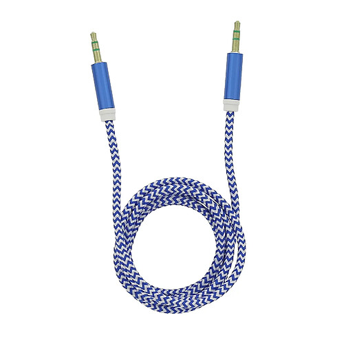 Câble audio Tellur Basic aux jack 3,5 mm, 1 m, bleu