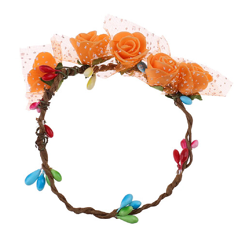 couronne de fleurs fait main couronne pour 60cm nuit lolita 1/3 bjd poupée 2