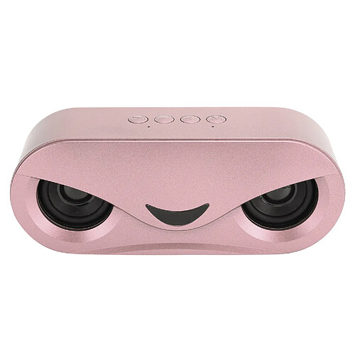 ComfortXL Enceinte portable sans fil bluetooth avec lumière led, haut-parleur stéréo basse pour u disc pink