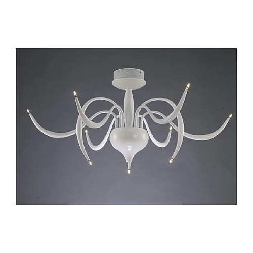 Luminaire Center Plafonnier Llamas 9 Ampoules blanc