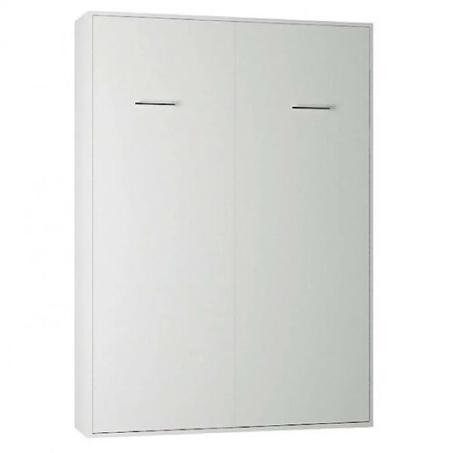 Inside 75 Armoire lit escamotable SMART-V2 blanc mat couchage 140*200 cm.