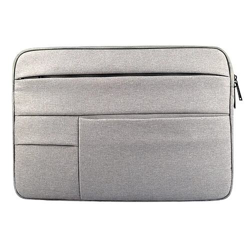 Wewoo Sacoche pour ordinateur portable gris 15,6 pouces et ci-dessous Macbook, Samsung, Lenovo, Sony, DELL Alienware, CHUWI, ASUS, HP Universel poches multiples Oxford chiffon doux Tablet Bag,