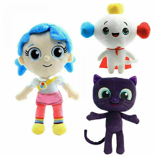 Universal Arc-en-ciel, peluche, chat, Zee, cadeau de poupée (bleu).