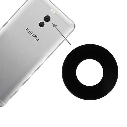 Wewoo Pour Meizu M6 Note Appareil photo Pièce détachée l'objectif de la caméra arrière,