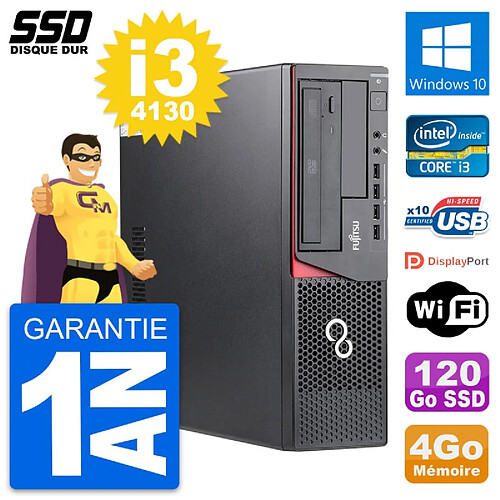 PC Fujitsu Esprimo E720 E85+ DT Intel i3-4130 RAM 4Go SSD 120Go Windows 10 Wifi · Occasion