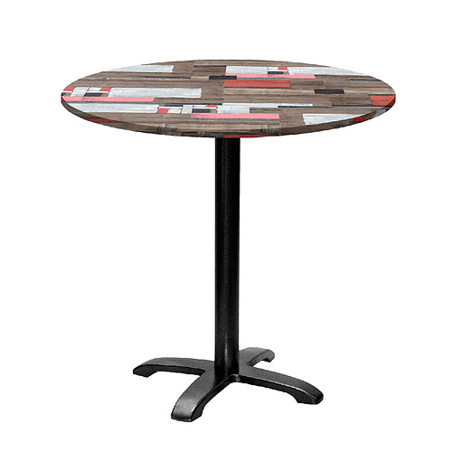 Restootab Table ronde Ø80cm - modèle Bazila bois redden wood