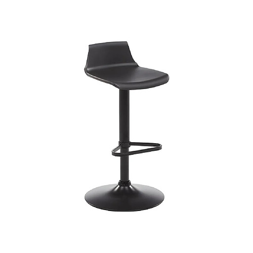 Vente-Unique Tabouret de bar - Polypropylène - Hauteur réglable - Coloris noir - CALAS