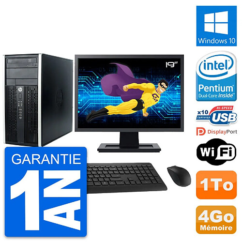 PC Tour HP Pro 6300 CMT Ecran 19" G630 RAM 4Go Disque Dur 1To Windows 10 Wifi · Occasion