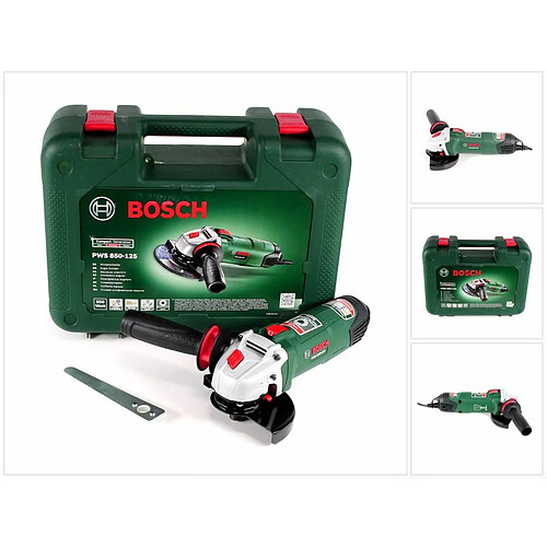 Bosch PWS 850-125 Meuleuse angulaire 850 W 125 mm + Coffret de transport