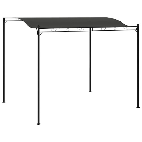 vidaXL Auvent de parasol 3 x 2,4 m Anthracite