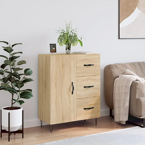 Maison Chic Buffet,Meuble de Rangement,commode pour salon,Cuisine chêne sonoma 69,5x34x90 cm bois d'ingénierie -MN62164