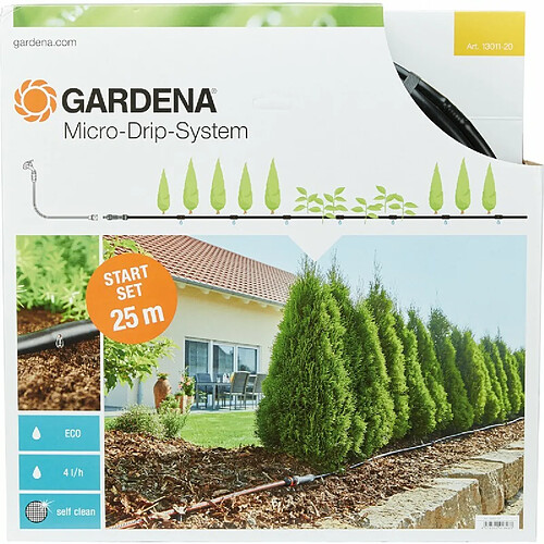 Gardena Kit goute a goute pour Rangée de plante Micro-Drip-System Noir 35 x 20 x 19 cm