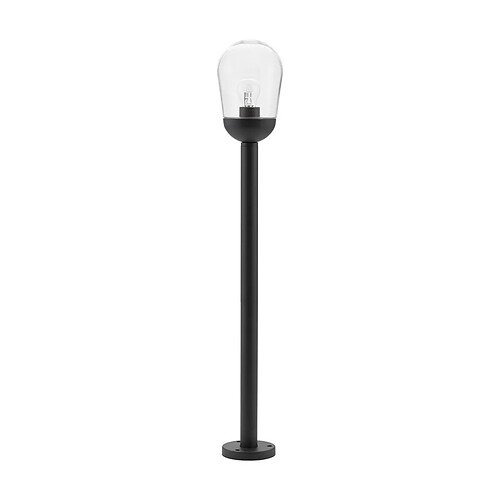 NOVA LUCE potelet e Omika 1x12W E27 Gris foncé H97