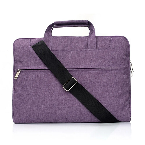 Wewoo Sacoche pour ordinateur portable Violet 15,4 pouces et ci-dessous Macbook, Samsung, Lenovo, Sony, DELL Alienware, CHUWI, ASUS, HP à glissière une épaule, Sac à bandoulière