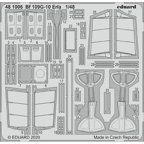 Bf 109G-10 Erla for Eduard - 1:48e - Eduard Accessories