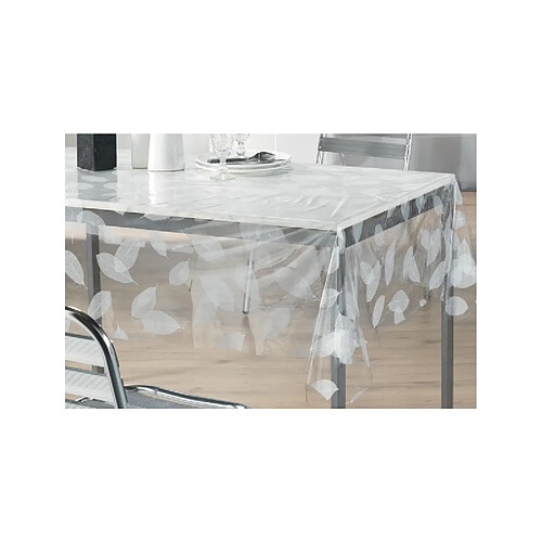 Decorline Nappe imperméable rectangulaire en PVC - 140 x 240 cm - Imprimé feuilles