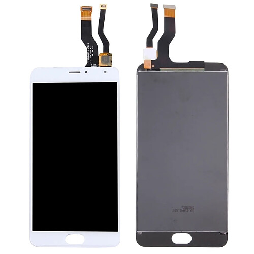 Wewoo Pour Meizu Meilan Métal LCD blanc Écran + Tactile Digitizer Assemblée pièce détachée