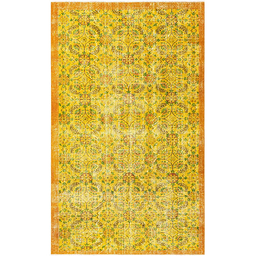 Vidal Tapis de laine 262x160 jaune Ultra Vintage