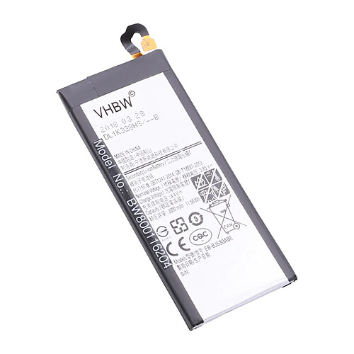 vhbw Li-Polymère batterie 3000mAh (3.85V) pour téléphone smartphone Samsung Galaxy J5 Pro 2017 Duos TD-LTE, SM-J530F/DS, SM-J530FM/DS, SM-J530K