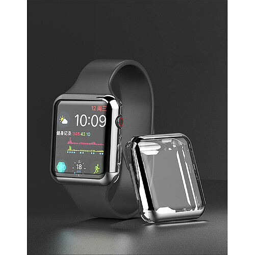 Shot Coque Silicone 40mm pour IWATCH Serie 5 APPLE Bumper Protection Tactile (ARGENT)