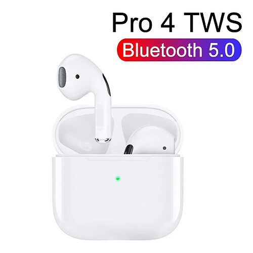 GUPBOO Casque Bluetooth TWS Pro 4 ; écouteurs sans fil; écouteurs TWS ; écouteurs intra-auriculaires stéréo de sport ; écouteurs sans fil; casque de 4ème génération