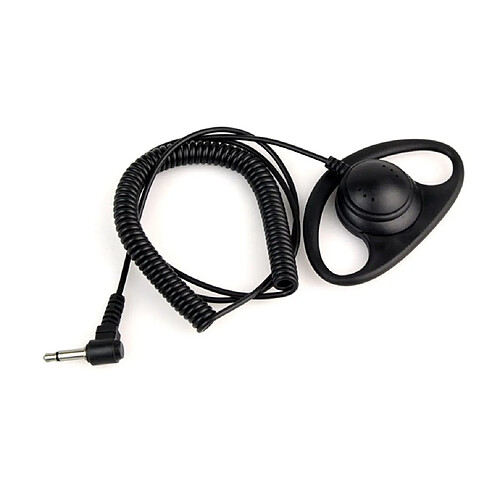 GUPBOO Casque d'écoute portable en forme de D incurvé de 3,5 mm pour deux radios talkies-walkies